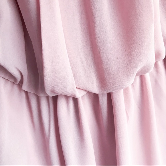 Lush Blouson Chiffon Mauve Skater Dress - Picture 7 of 8